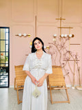 Syah - Jasmine Long Dress - White - Chiffon - 1 Piece