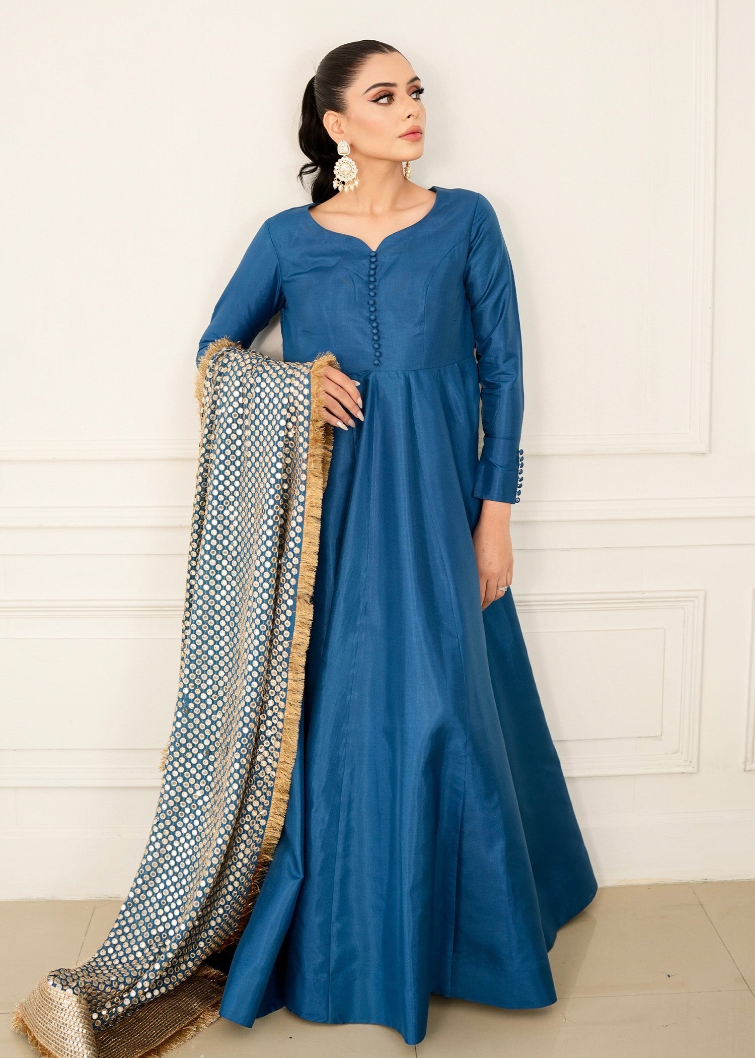 Allure by IH - ILSA - Teal - Katan Silk - 3 Piece