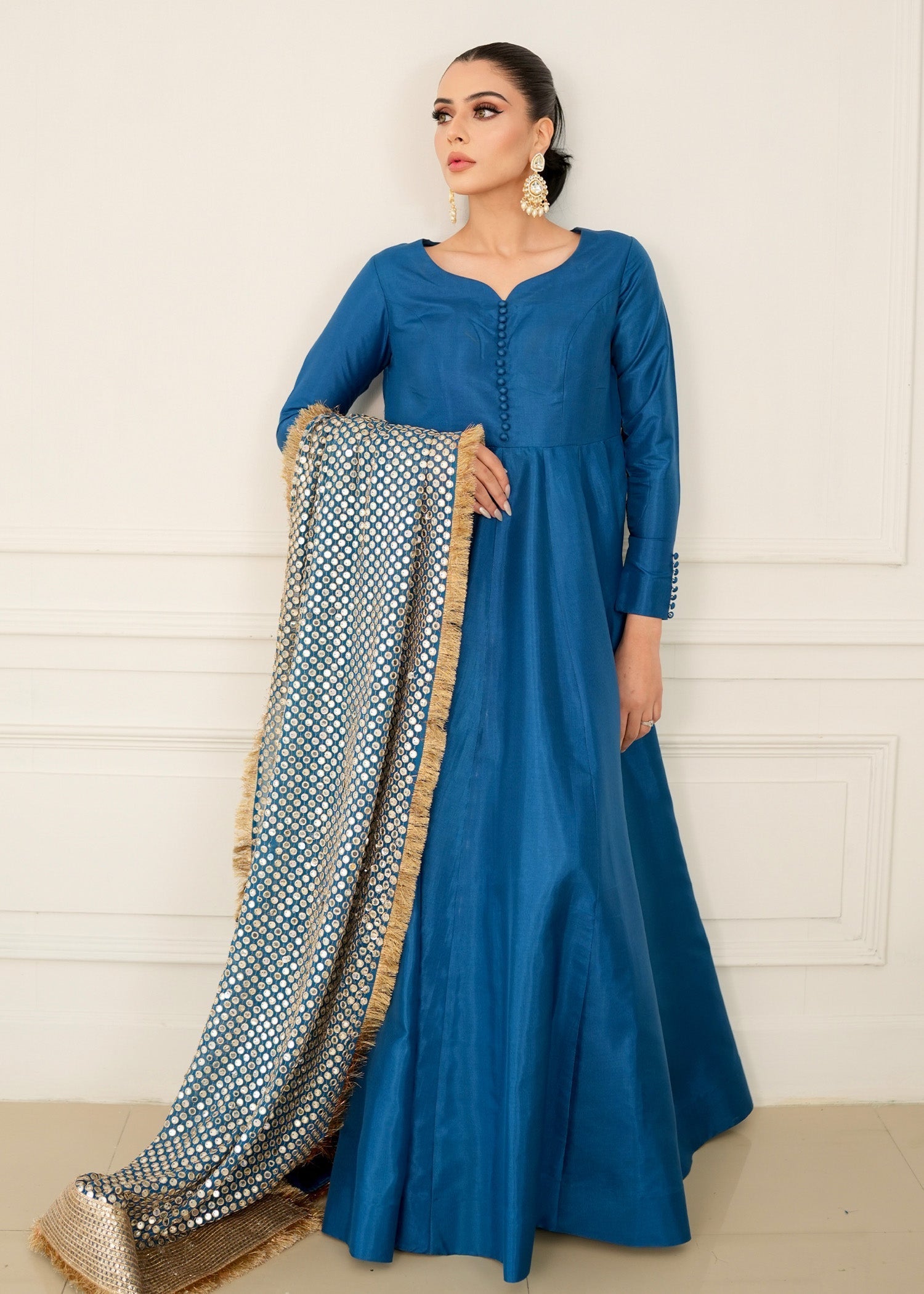 Allure by IH - ILSA - Teal - Katan Silk - 3 Piece
