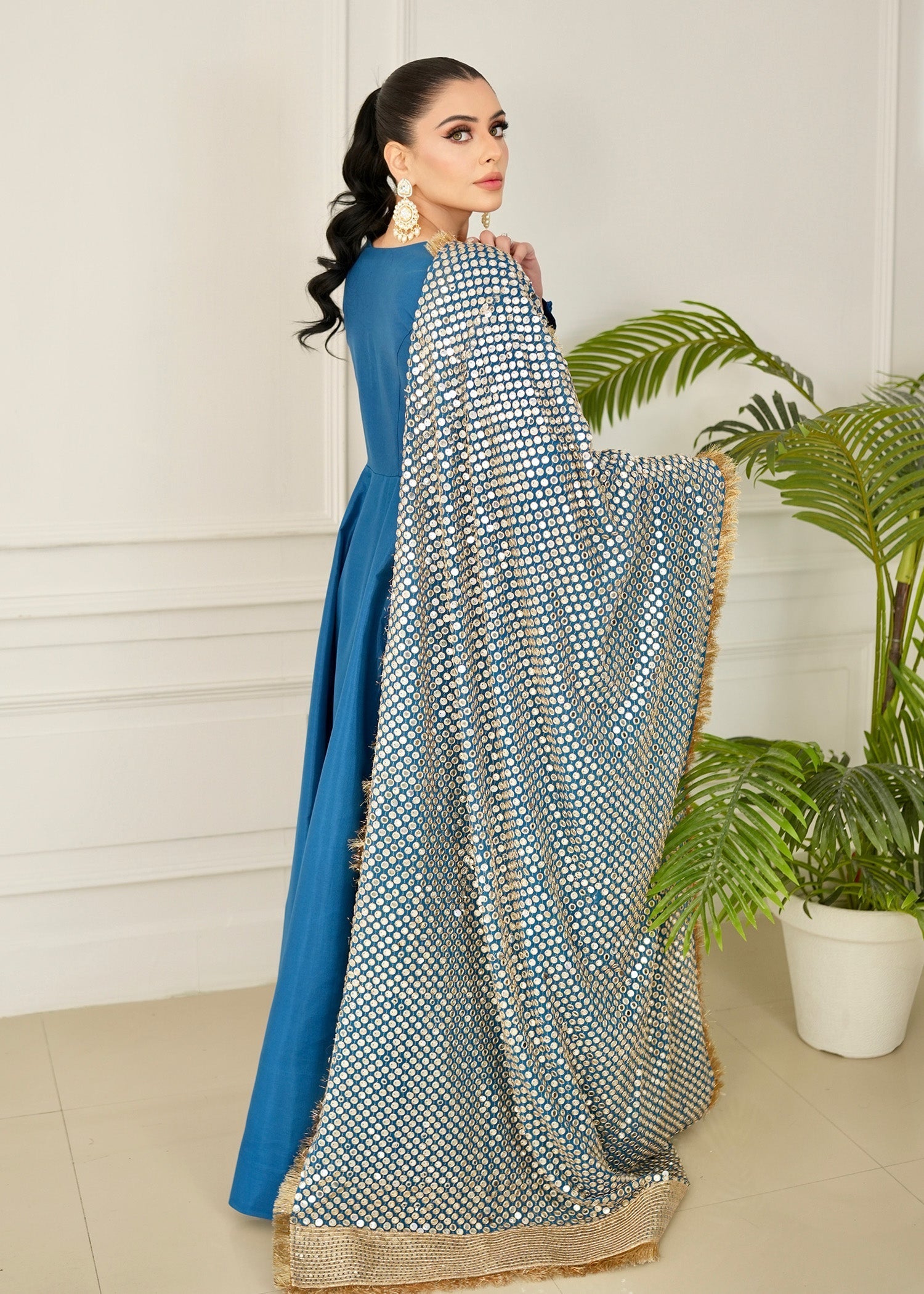 Allure by IH - ILSA - Teal - Katan Silk - 3 Piece