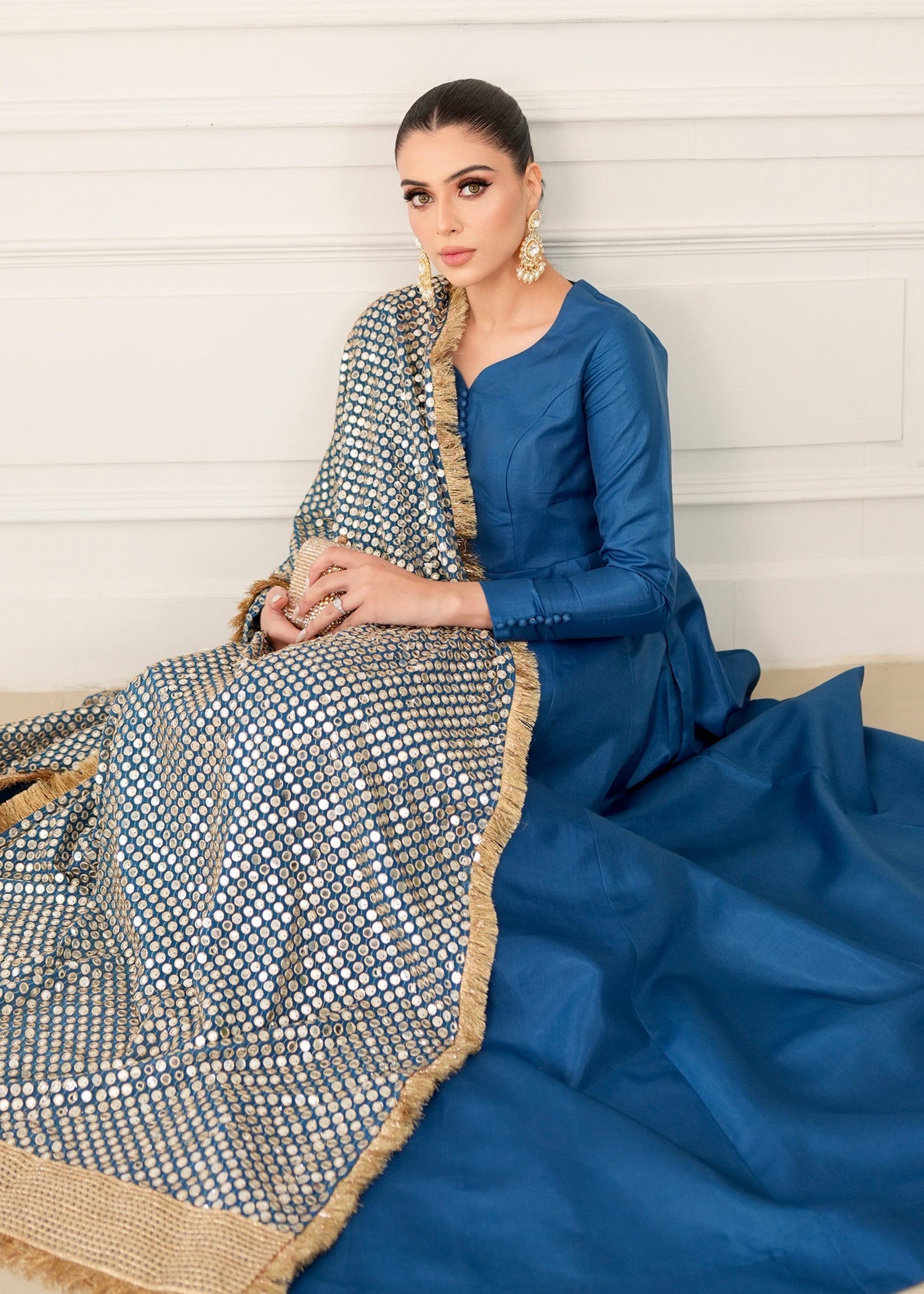 Allure by IH - ILSA - Teal - Katan Silk - 3 Piece