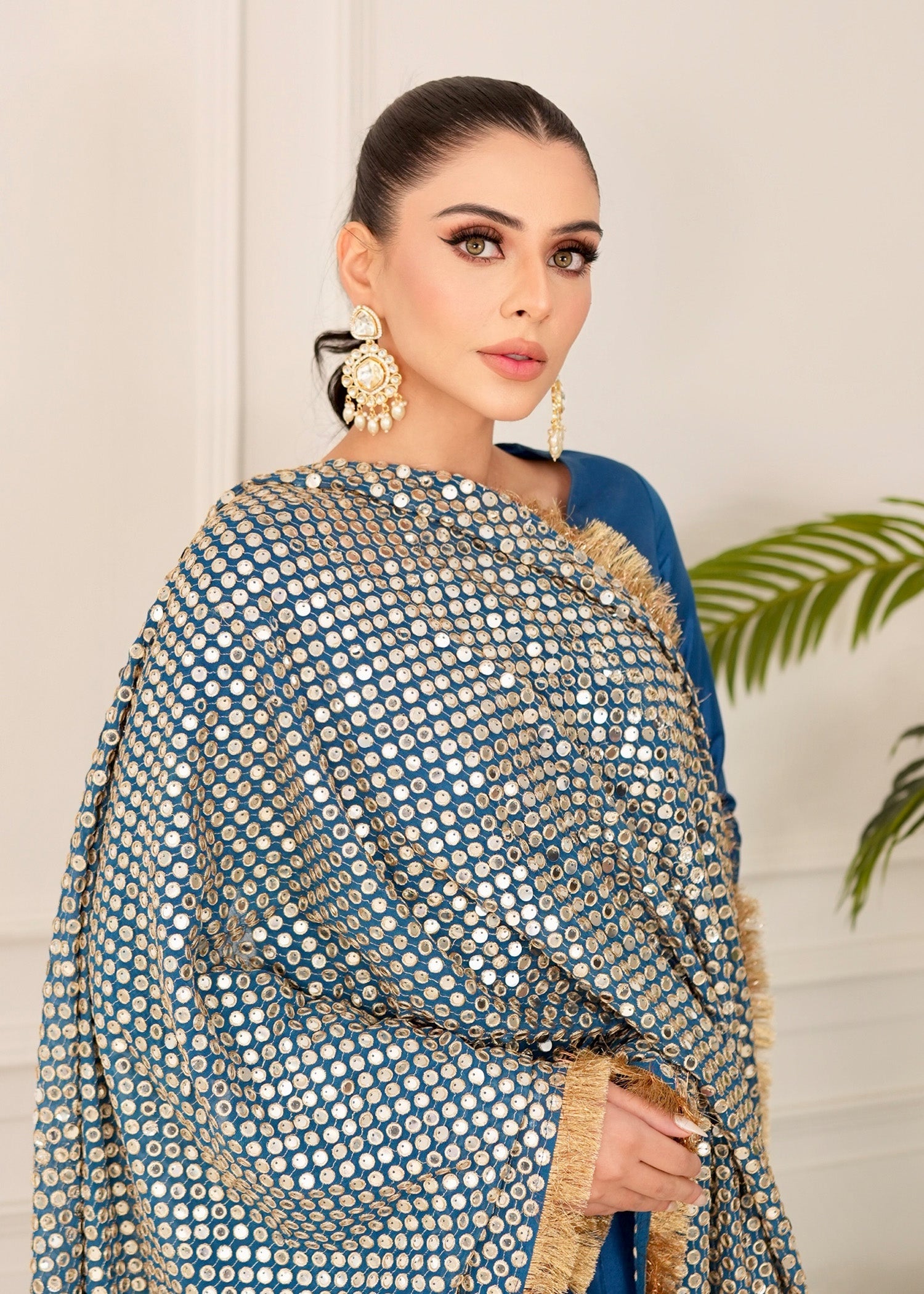 Allure by IH - ILSA - Teal - Katan Silk - 3 Piece