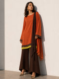 Gulabo Saffron Dusk Suit Brown 3 Piece