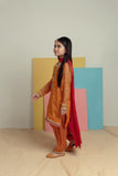 Kidoz Kloset - Mustard Magic Embroidered Shalwar Kameez For Girl