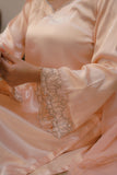 Syah - Kanwal - Satin Silk - Pastel Pink - 3 Piece