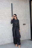 Leon - Noir Silk Co-ord Set For Women - 2 Piece