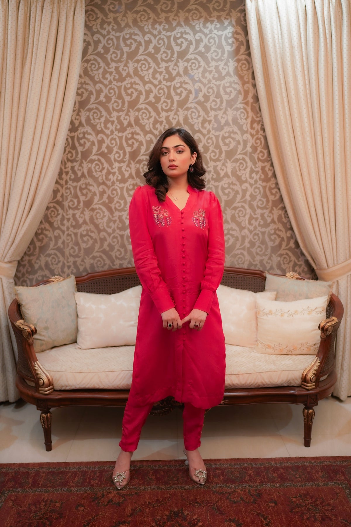 Syah - Gulab - Grip - Fuschia Pink - 3 Piece