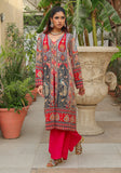Huma Adnan - Inaya - Red - Silk - 3 Piece