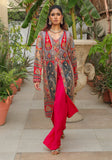 Huma Adnan - Inaya - Red - Silk - 3 Piece