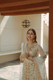 Laleen - Ivory Jewel Organza Suit For Women - Ivory - 3 Piece