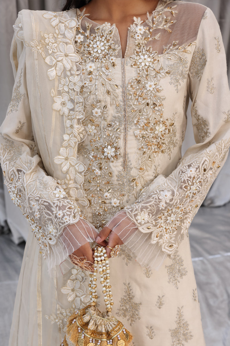 Musferah Saad - Ivory Muse - Raw Silk - 3 Piece