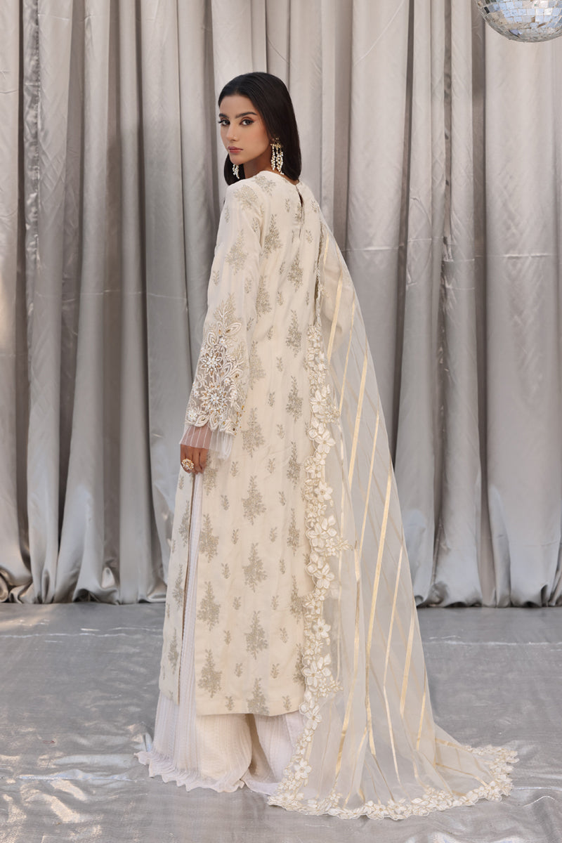Musferah Saad - Ivory Muse - Raw Silk - 3 Piece