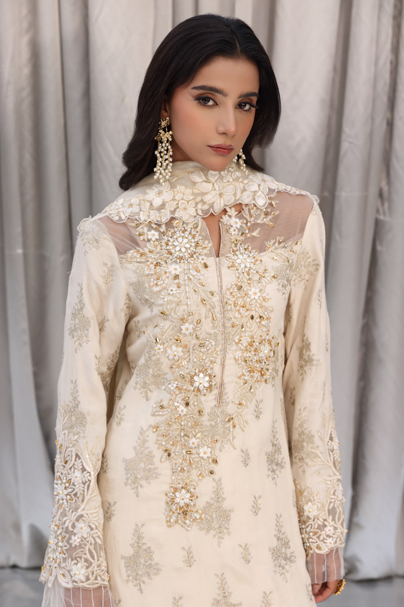 Musferah Saad - Ivory Muse - Raw Silk - 3 Piece