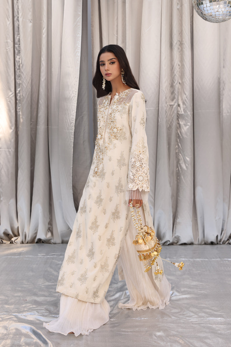 Musferah Saad - Ivory Muse - Raw Silk - 3 Piece