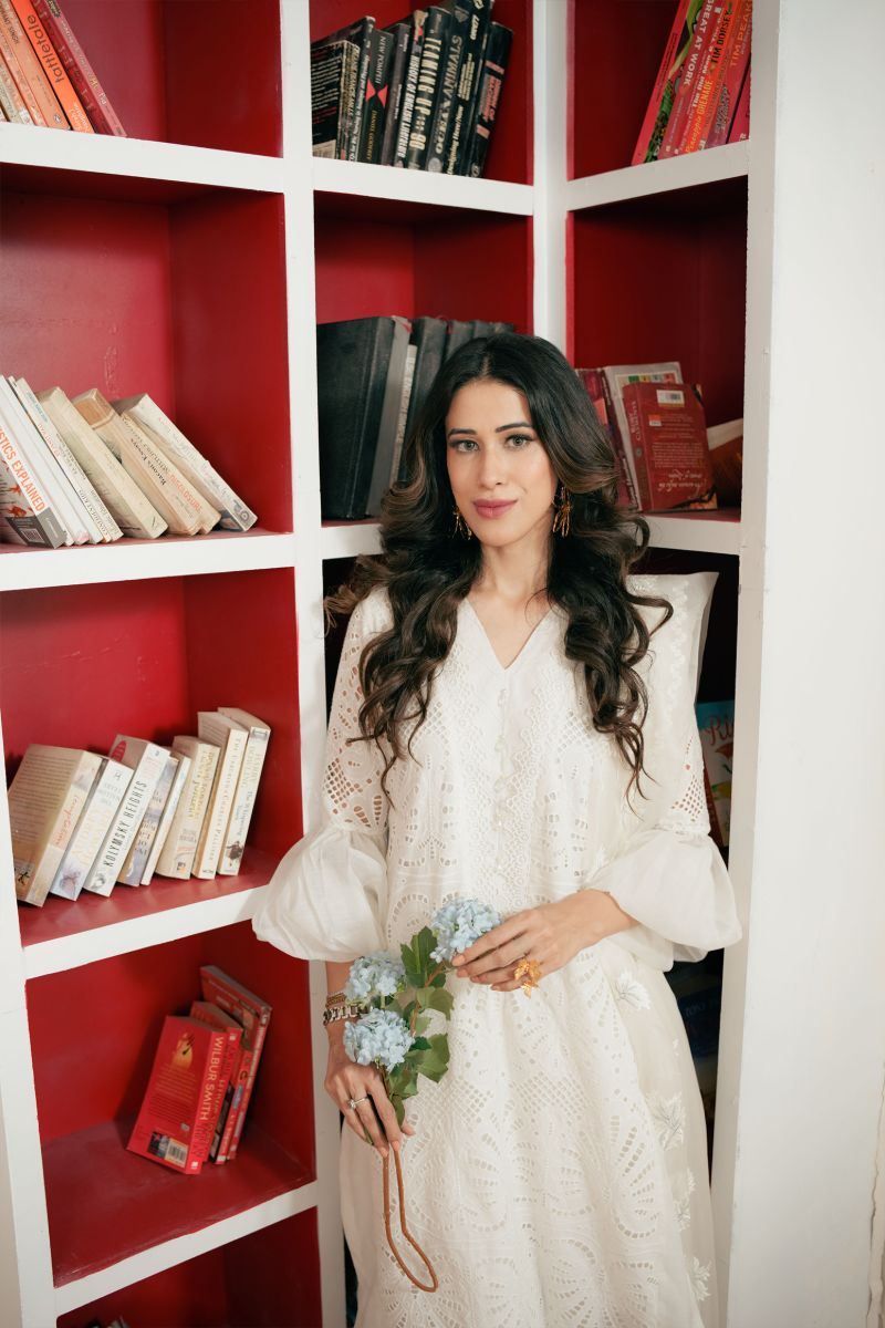 Leon - JASMINE WHITE - Chikankari wit Paper Cotton - 3 Piece