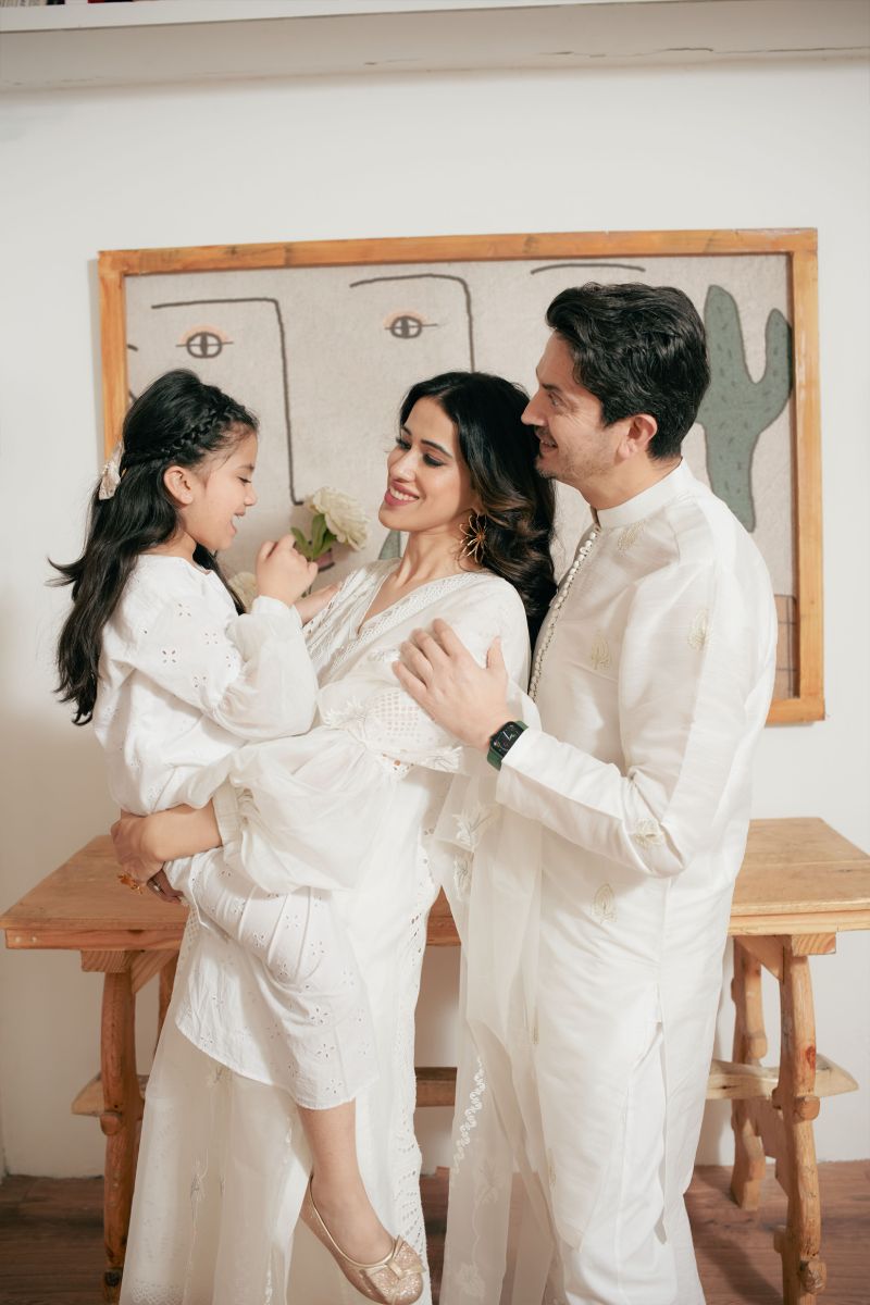 Leon - JASMINE WHITE - Chikankari wit Paper Cotton - 3 Piece