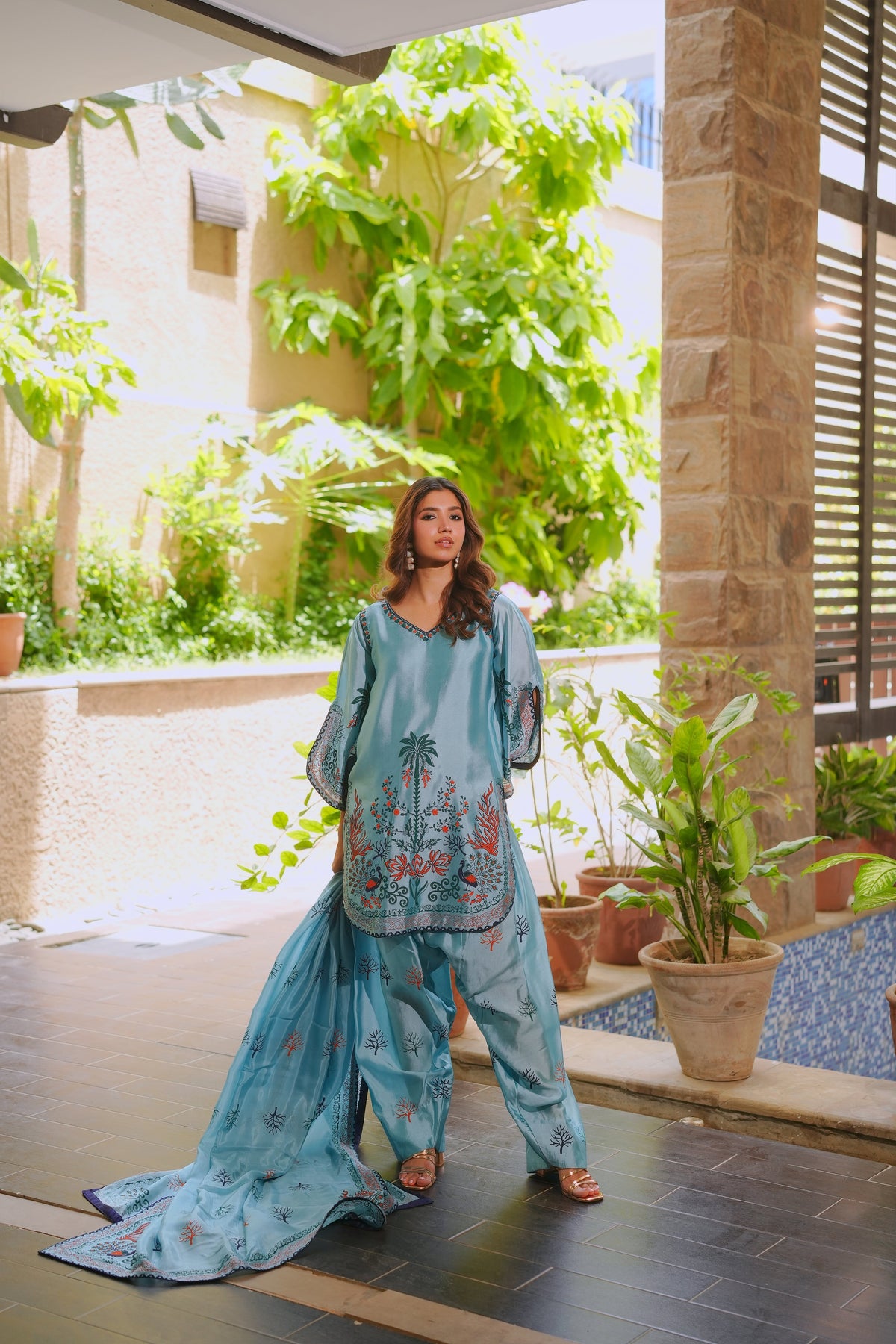 Pinktree The Palm 3 Piece Suit Blue