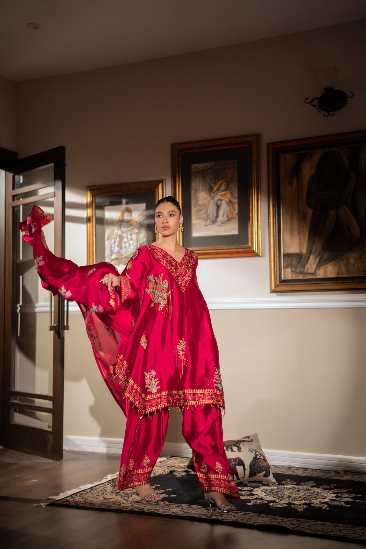 Pinktree Radiant Rose 3 Piece Suit Red