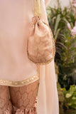 Hummingbirds - Rose Gold Jhumar Jamawar Gharara set For Girl