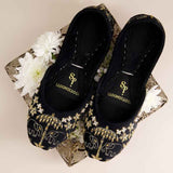 JootiShooti - Minty Magic (Black) Khussa For Women