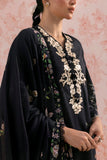 Sana Safinaz Embroidered 3 Piece Lawn Suit Unstitched Black