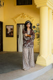 Maria Osama Khan - Laleen - choclate brown - Lawn - 2 Piece
