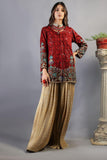 Huma Adnan - Layla - Silk - Maroon - 2 Piece - Studio by TCS