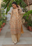 Huma Adnan - Lina - Golden - Silk - 3 Piece