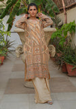 Huma Adnan - Lina - Golden - Silk - 3 Piece