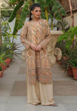 Huma Adnan - Lina - Golden - Silk - 3 Piece