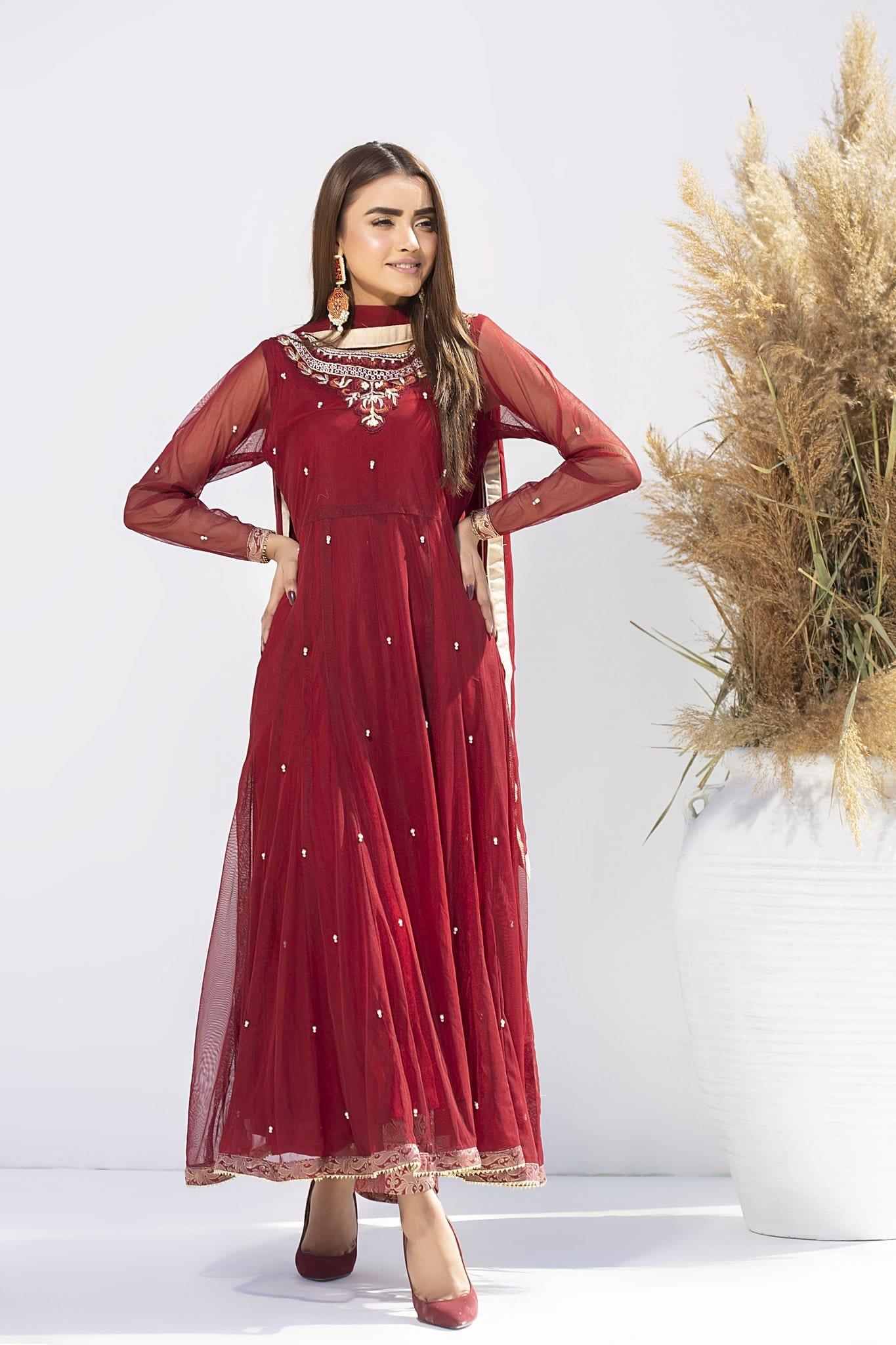 Aisha Fatema - Cherry Red - 1012