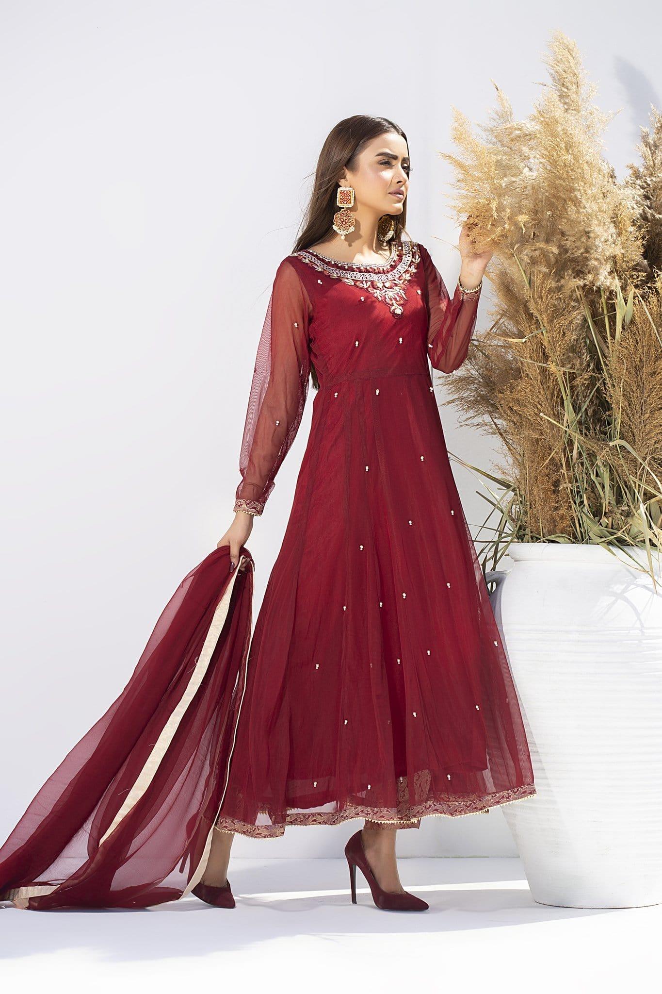 Aisha Fatema - Cherry Red - 1012
