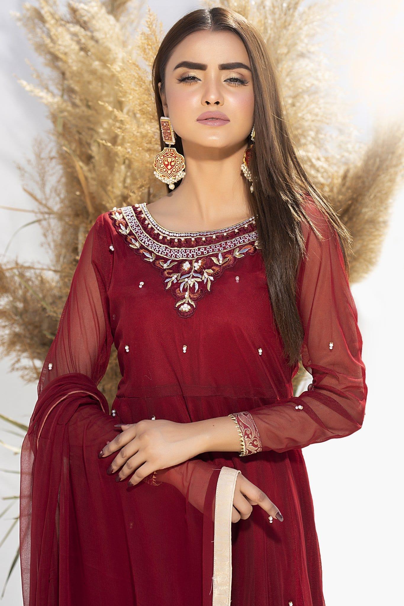 Aisha Fatema - Cherry Red - 1012