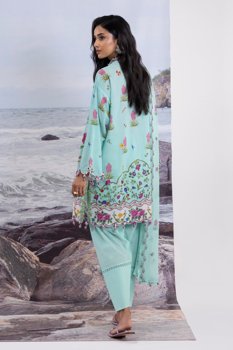 sana Safinaz - M252-001B-CI - Lawn - 3 Piece - Unstitched
