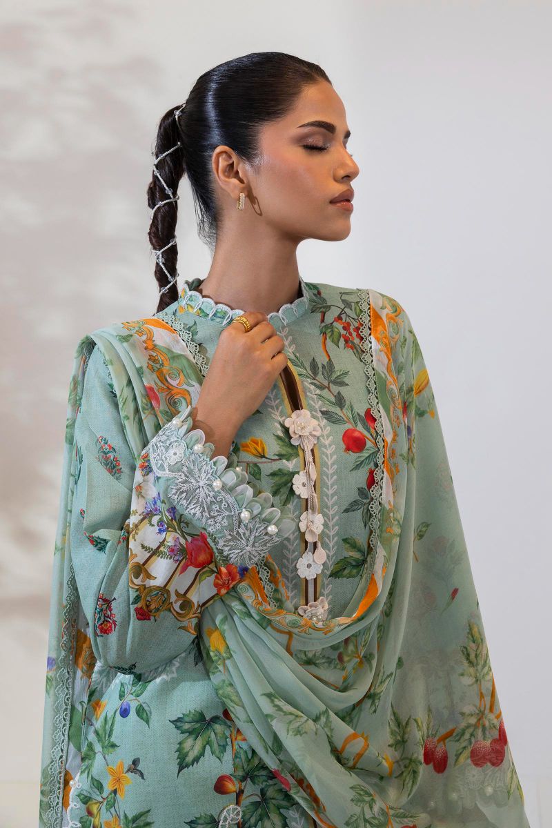 sana Safinaz - M252-004B-CI - Lawn - 3 Piece - Unstitched
