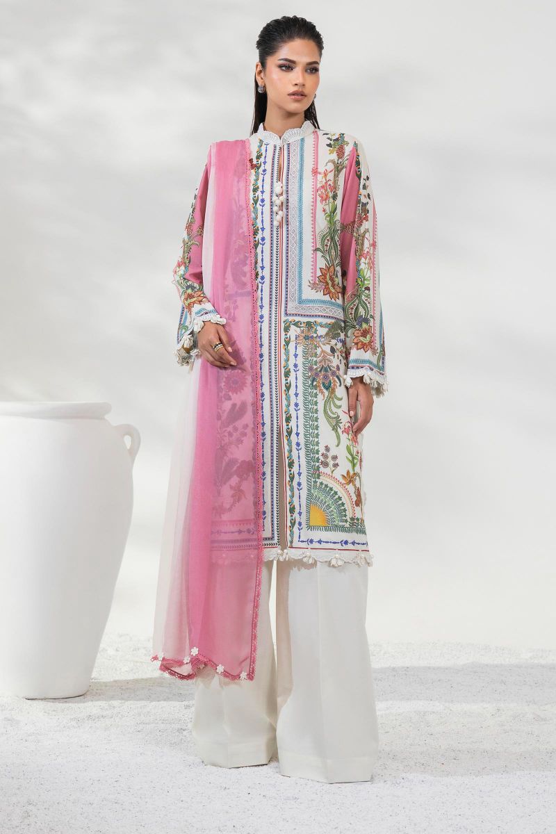 sana Safinaz - M252-006B-CI - Lawn - 3 Piece - Unstitched
