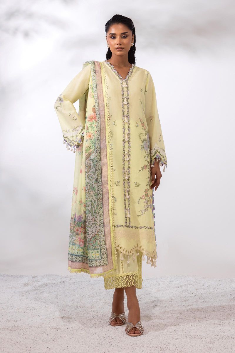 sana Safinaz - M252-009A-CL - Lawn - 3 Piece - Unstitched