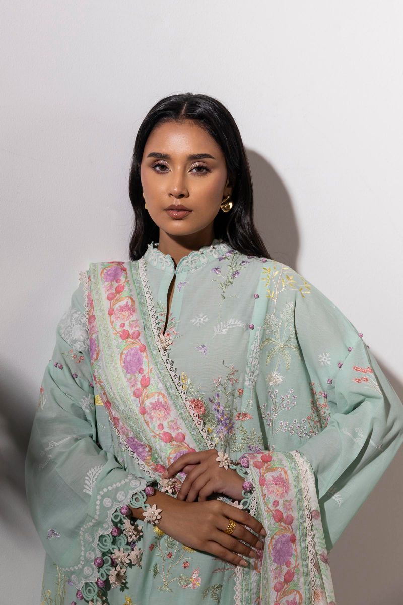 sana Safinaz - M252-010A-CV - Lawn - 3 Piece - Unstitched