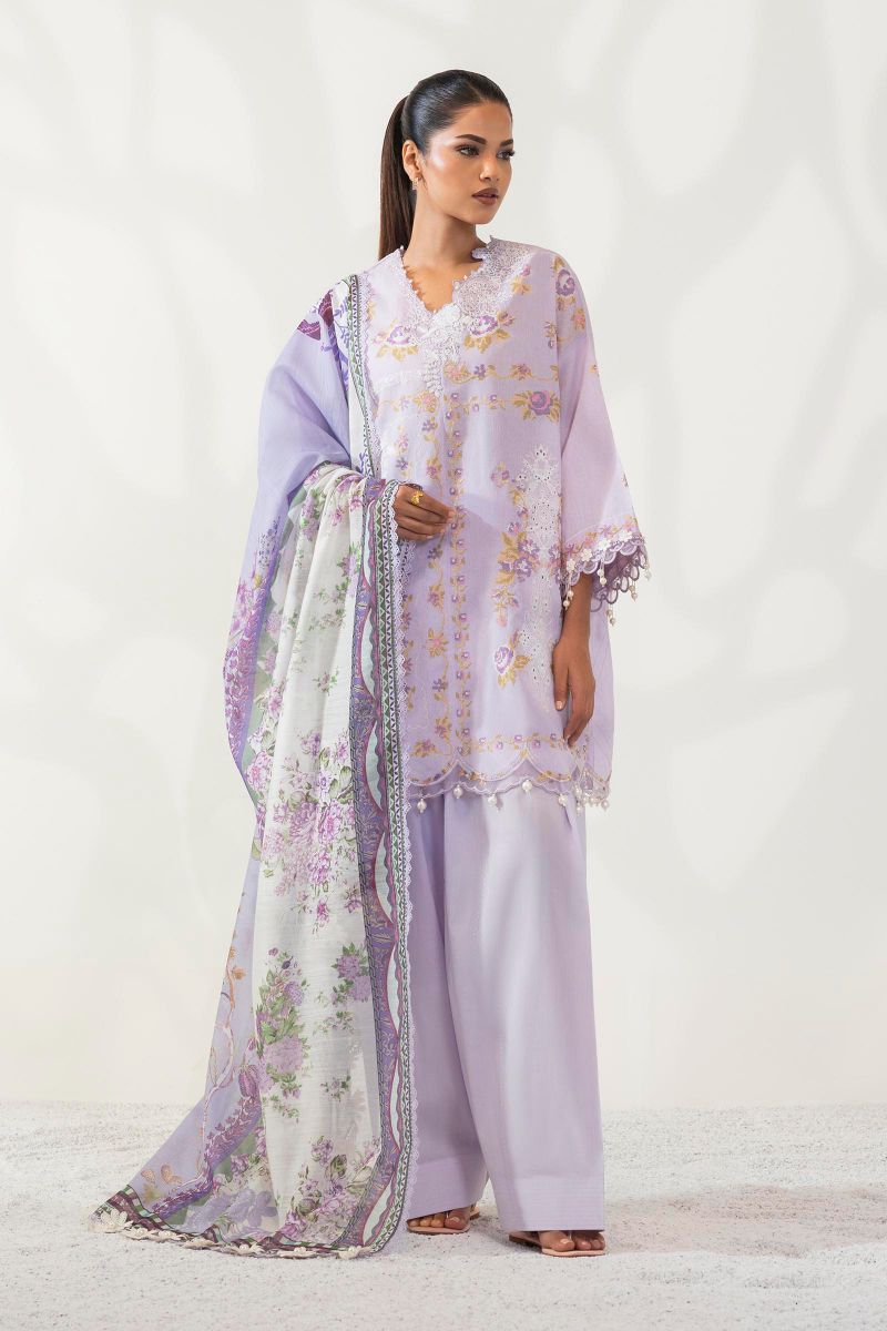 sana Safinaz - M252-011B-CV - Chambray - 3 Piece - Unstitched