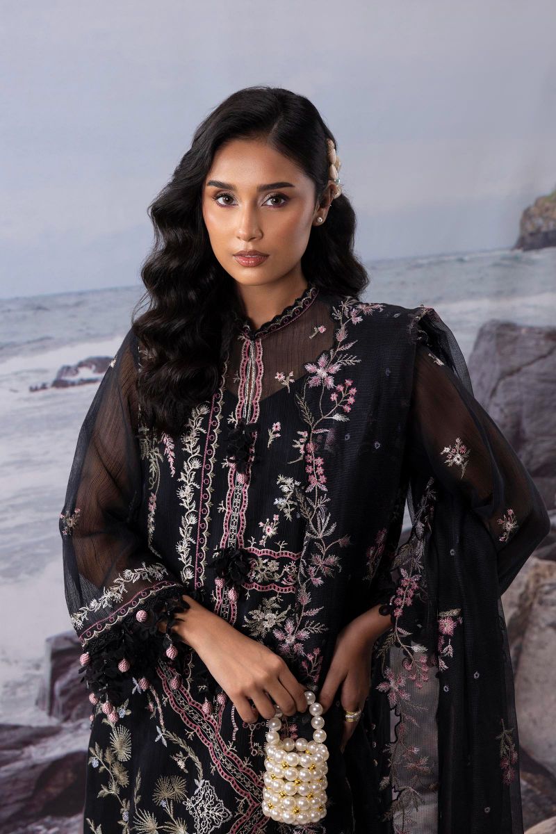 sana Safinaz - M252-014A-CT - Woven Net - 3 Piece - Unstitched