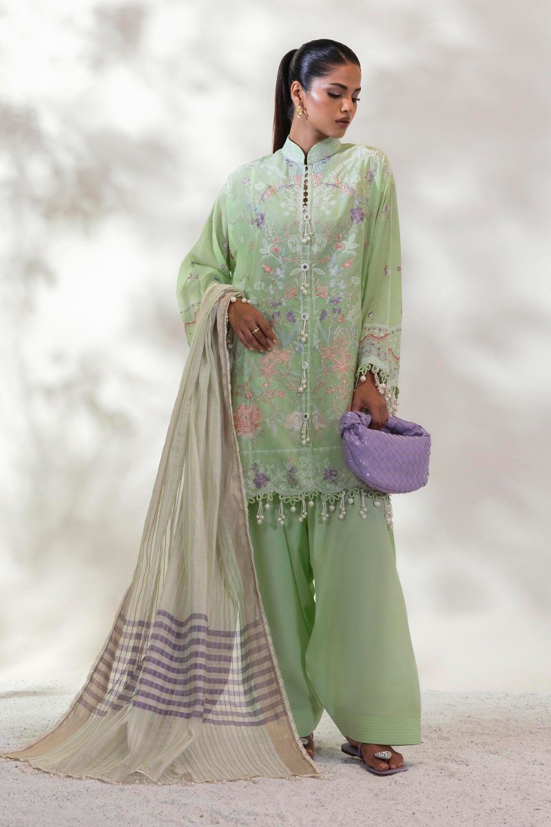 sana Safinaz - M252-017A-DI - Lawn - 3 Piece - Unstitched