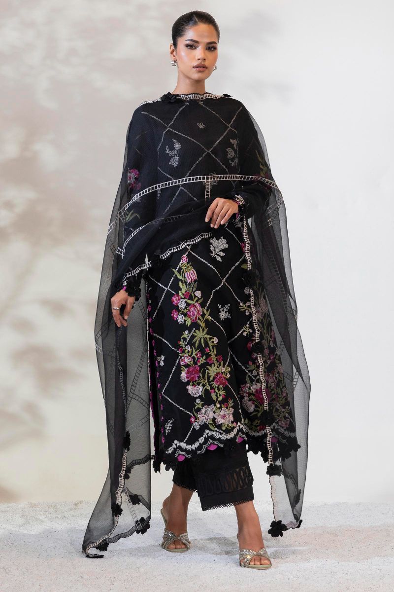 sana Safinaz - M252-019A-CT - Lawn - 3 Piece - Unstitched
