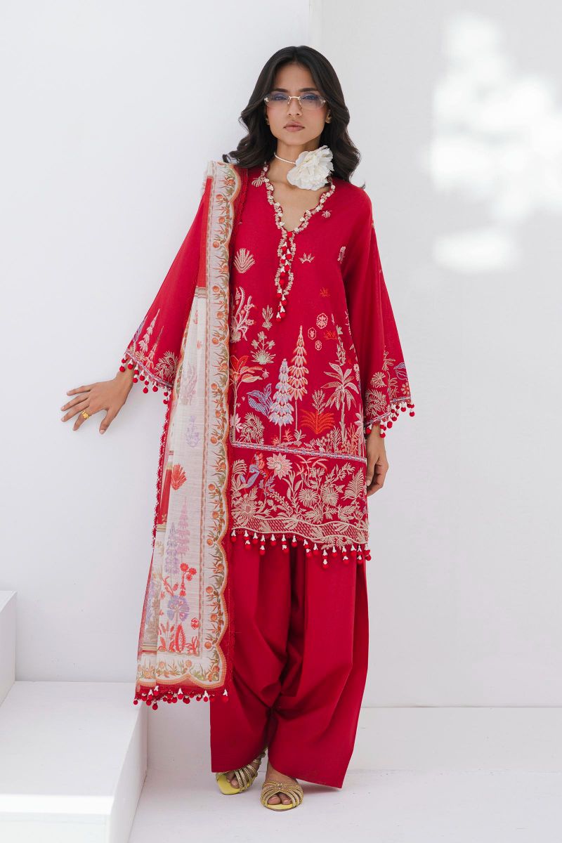 sana Safinaz - M252-020B-CV - Lawn - 3 Piece - Unstitched