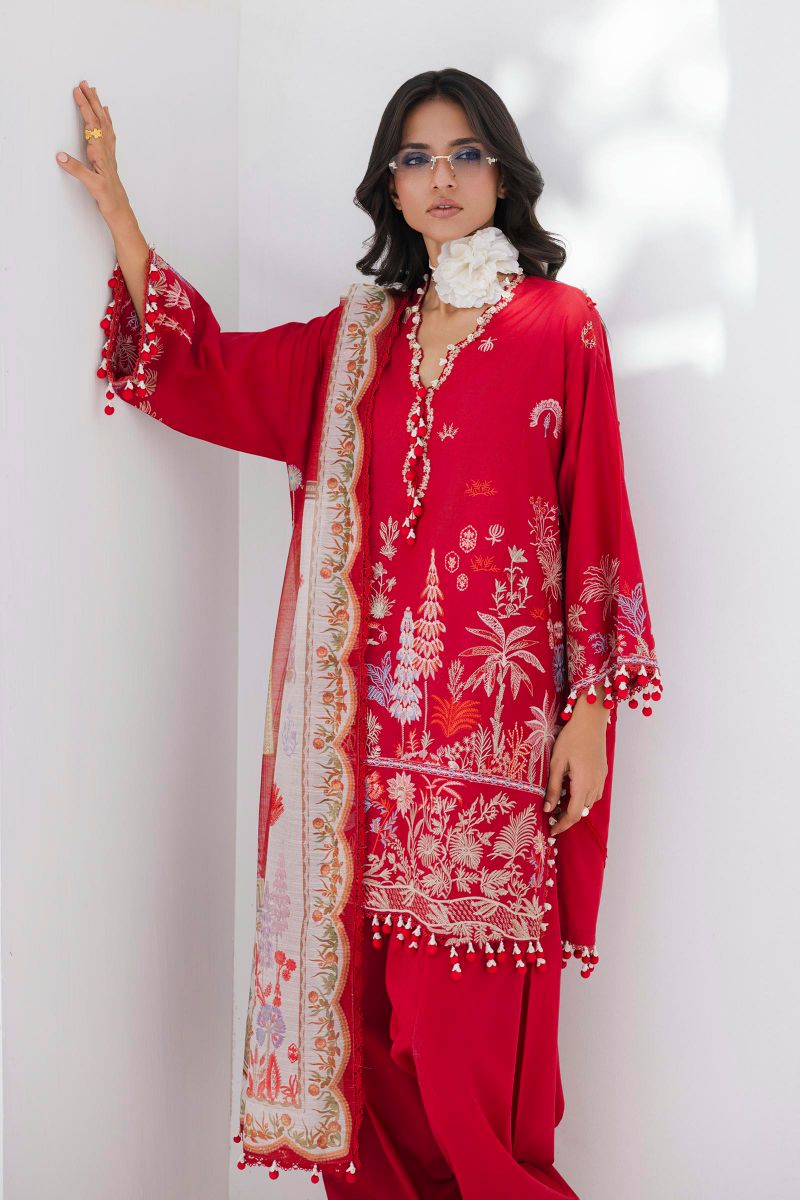 sana Safinaz - M252-020B-CV - Lawn - 3 Piece - Unstitched