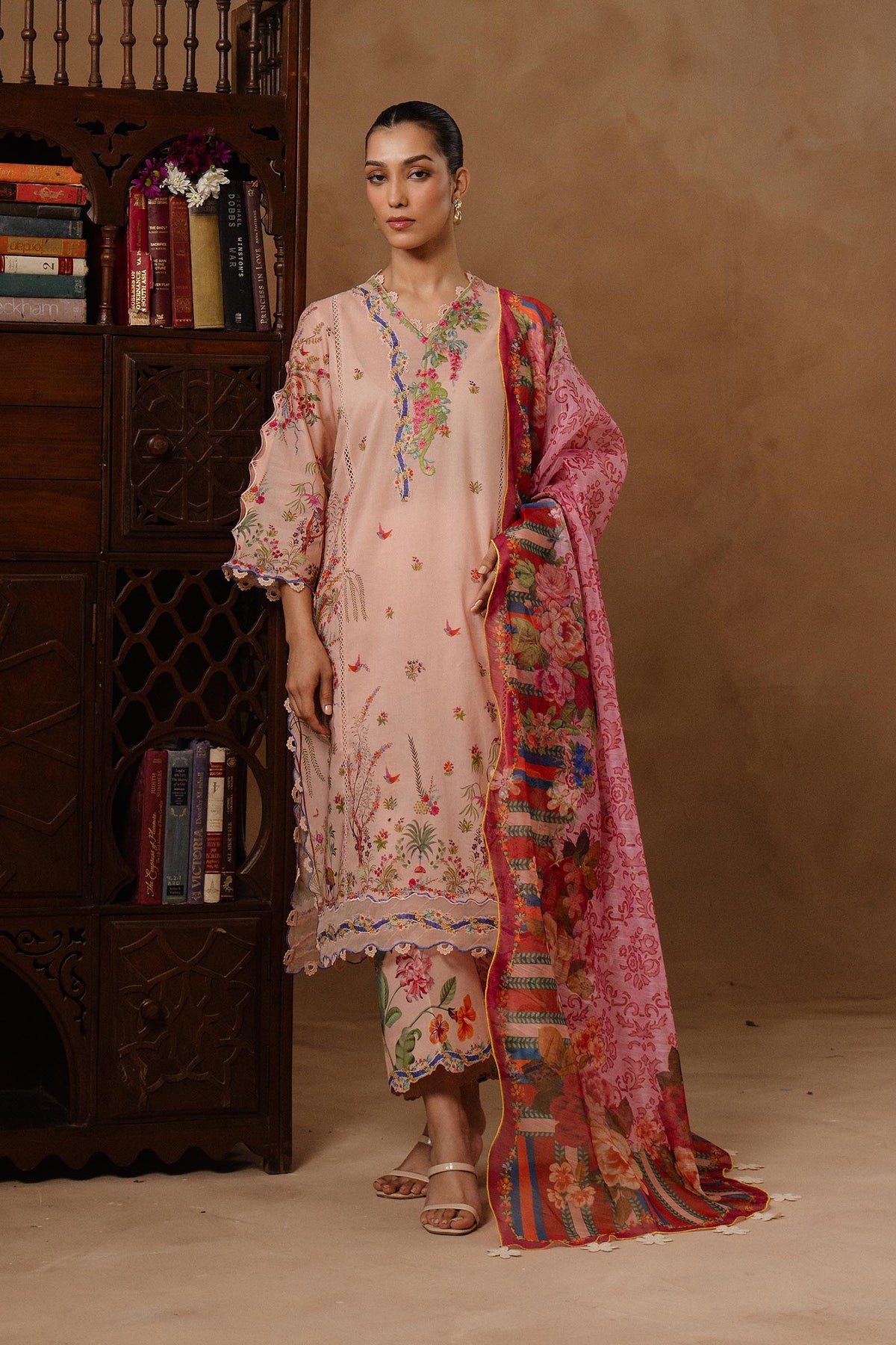 Sana Safinaz - Muzlin Lawn Unstitch Suit For Women - 3 Piece