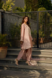 Deepak Perwani - Elara Silk Embroidered Suit For Women - Rose Tea Pink - 2 Piece