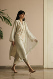 Deepak Perwani - Kut295 - Raw Silk - Off-White - 3 Piece