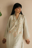 Deepak Perwani - Kut295 - Raw Silk - Off-White - 3 Piece