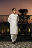 Deepak Perwani - Boski Linen Kurta Shalwar For Men - Ivory - 2 Piece
