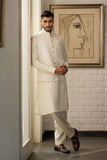 Deepak Perwani - Boski Kurta Shalwar For Men - Off White - 2 Piece